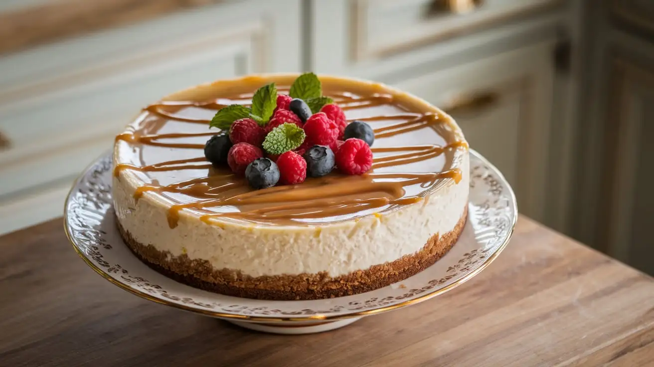 How do you thicken a no-bake cheesecake?