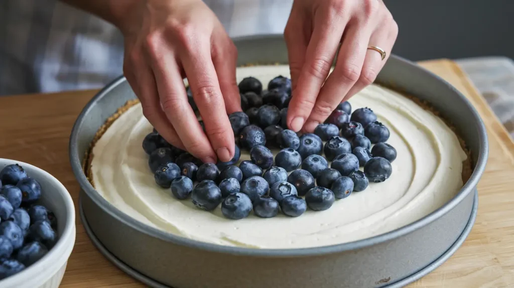 How do you thicken a no-bake cheesecake?