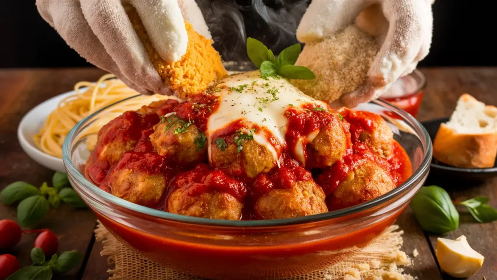 Chicken Parmesan Meatballs Foodfulrecipes